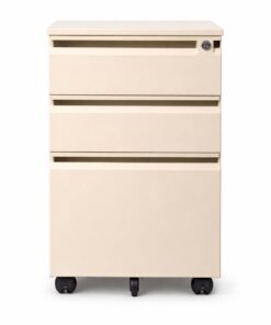 mobile pedestal beige