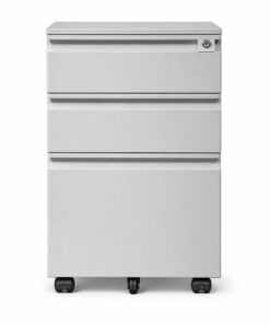 mobile pedestal light gray