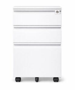 mobile pedestal white